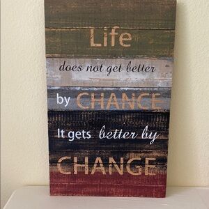 Rustic Multicolor Inspirational Wall Art